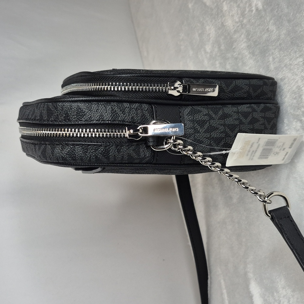 Michael Kors Jet Set Travel Black Chain Crossbody Bag (UNISEX) - Picture 8 of 16